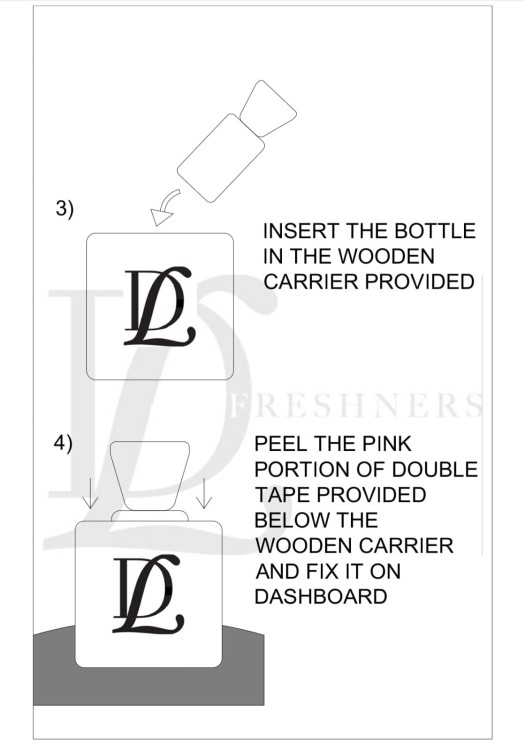 Spiced Rum Car Freshner With Wooden Carrier