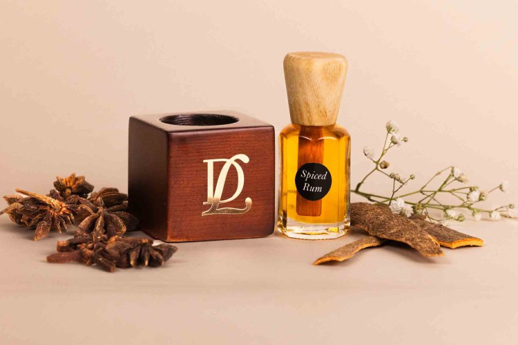 Spiced Rum Car Freshner With Wooden Carrier