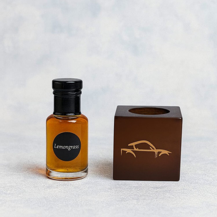 Lemongrass Car Freshener With Wooden Carrier