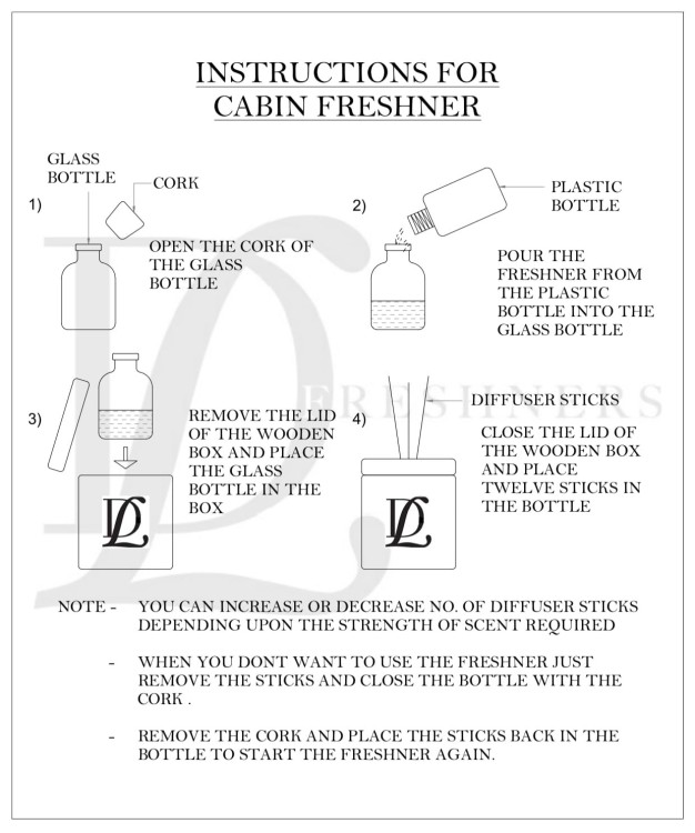 Man Cave Cabin Freshener with Rexine Clad Wooden Cabin Carrier